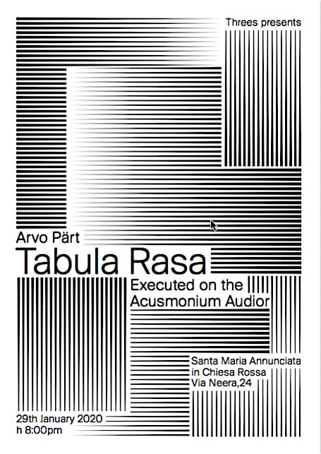 Tabula Rasa at Chiesa Rossa